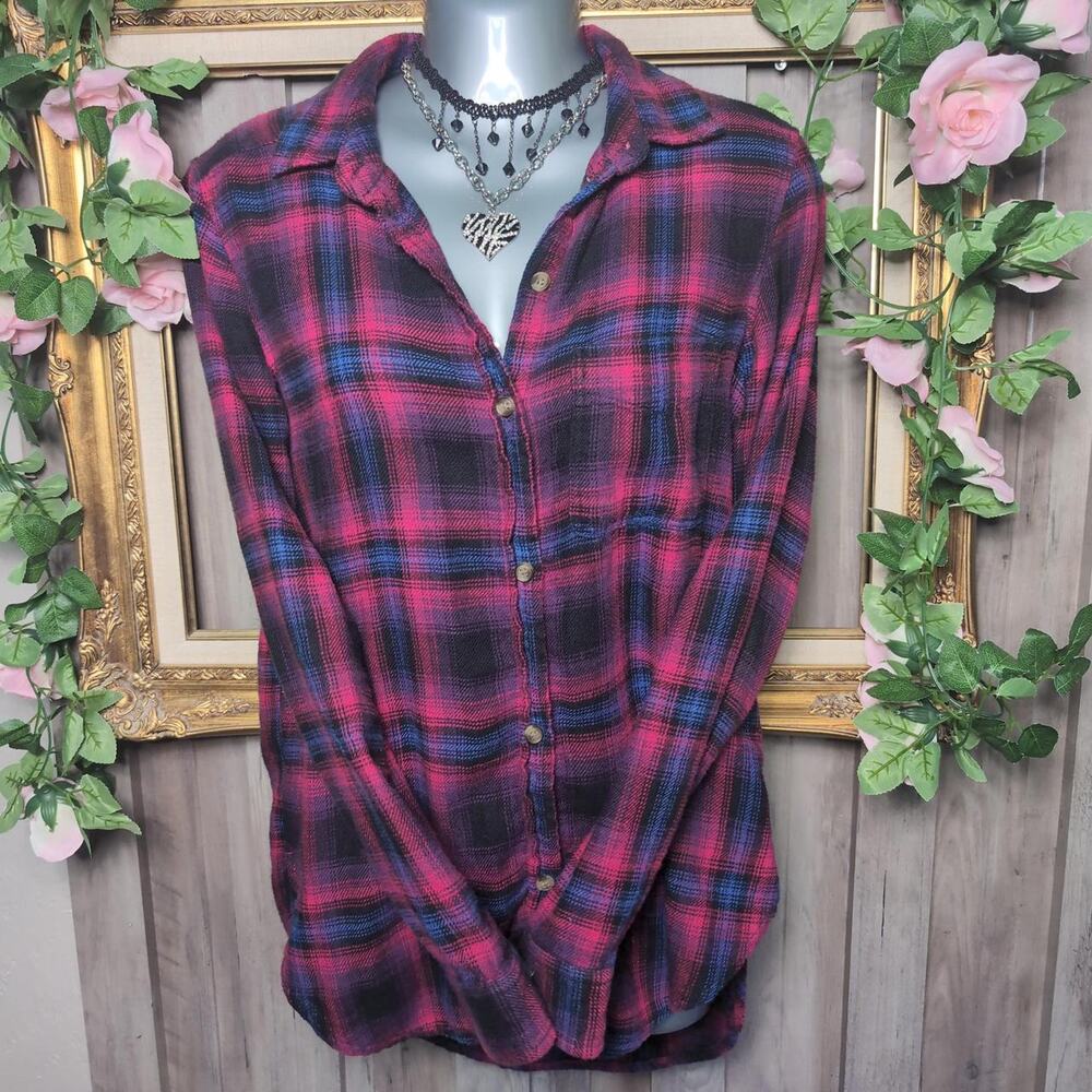 American Eagle Flannel Soft Girl Grunge Button up Size XS